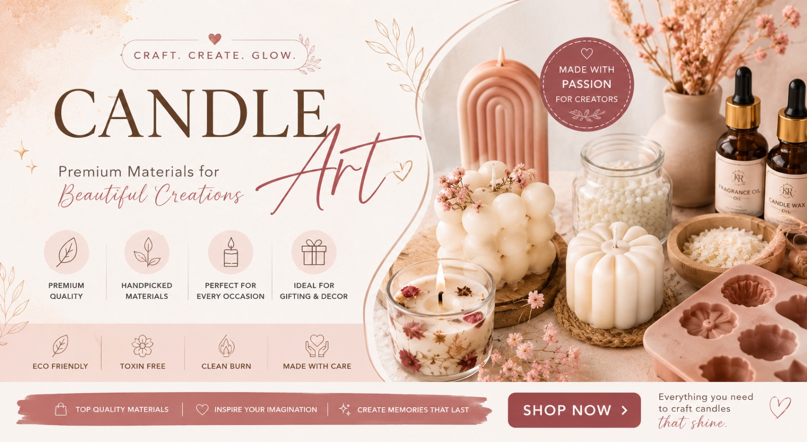 Candle Art — Premium Materials for Beautiful Creations
